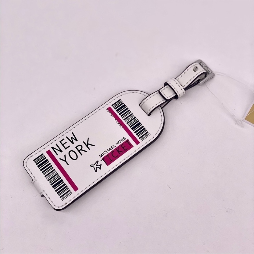 Michael Kors White and Pink Luggage Tag - Picture 5 of 7